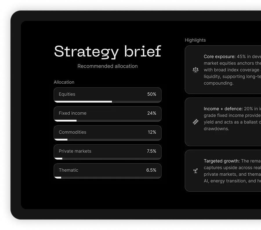 Investment agent portfolio strategy
