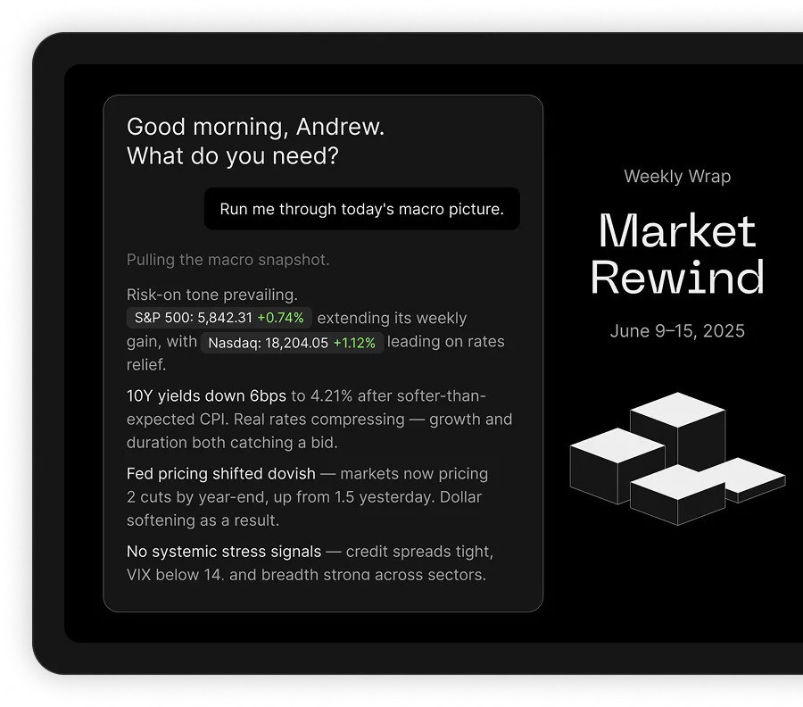 Market insights agent live briefing